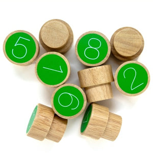 wooden numbers by muro